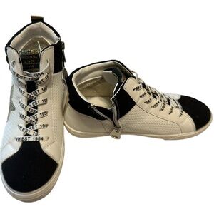 VINTAGE HAVANA Womens Size 8 Lester Perforated Hightop Slip On Sneakers, NW